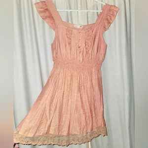 Square cut, empire waist tank top